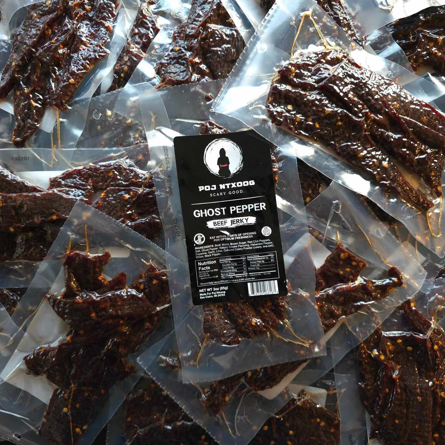 Poj Ntxoog Ghost Pepper Jerky