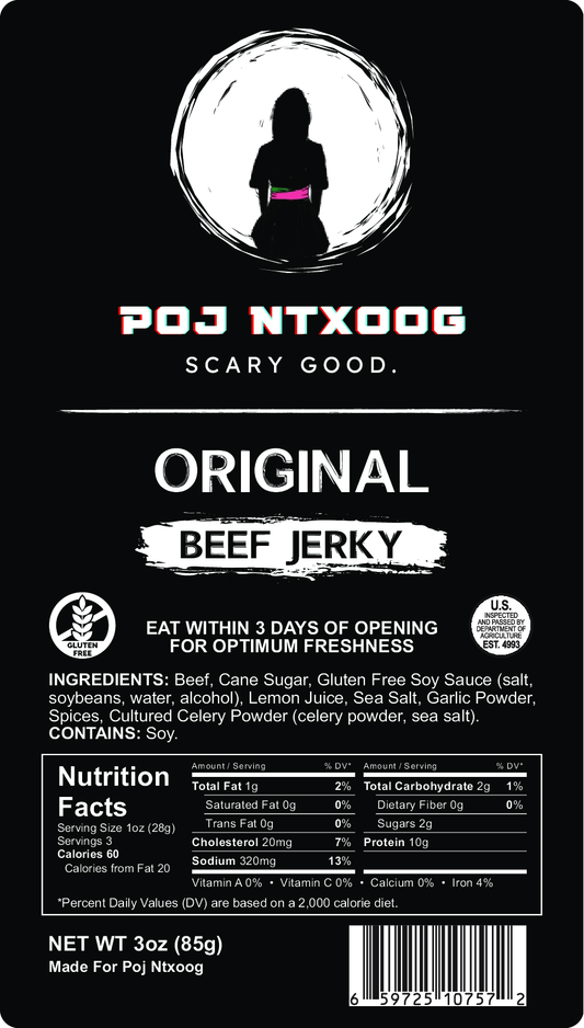 Poj Ntxoog Orginal Jerky